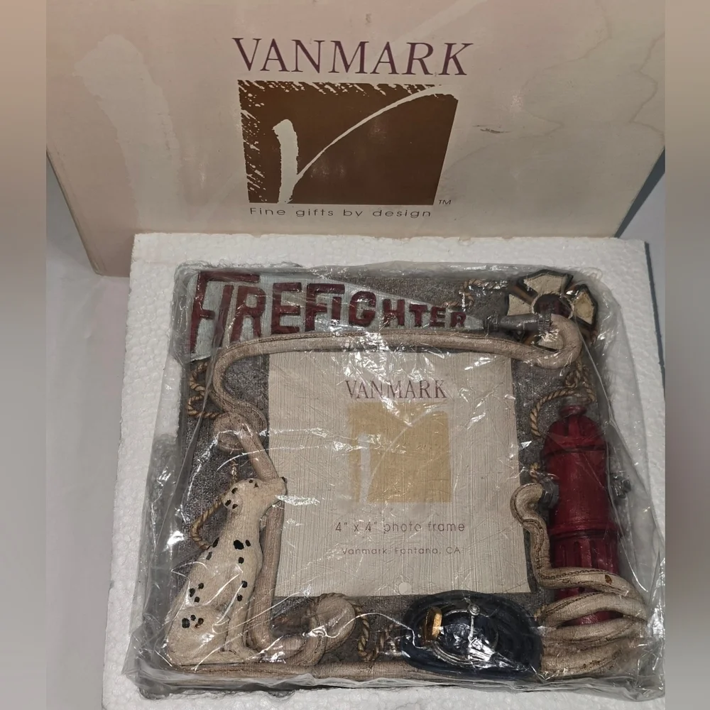 Vanmark Red Hats Of Courage 3D Photo Frame Firefighter Fireman Firehouse 4